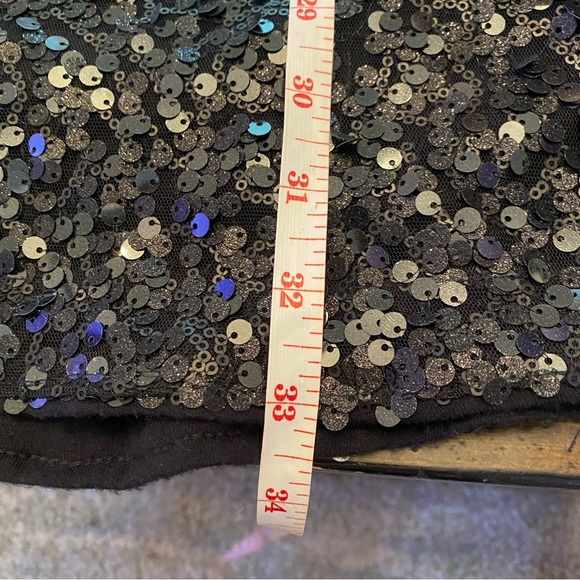 Abercrombie & Fitch Sequined Black Mini Dress size S - Picture 9 of 11
